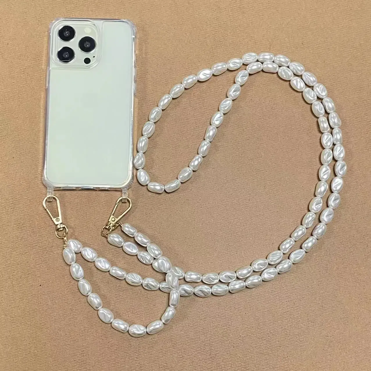 Color: Blue, Bundle: Case & Strap, Material: Plastic - Korean Pearl Bracelets Chain Case with Lanyard Aesthetic Luxury Shell for Iphone 15 12 14 Pro Max XR X XS 7 8 Plus 15 Pro Cover