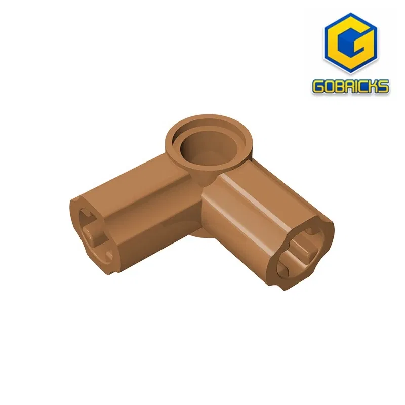 Color: Burgundy - Gobricks GDS-921 Technical, Axle and Pin Connector Angled #6 - 90 degrees compatible with lego 32014 pieces of children's DIY
