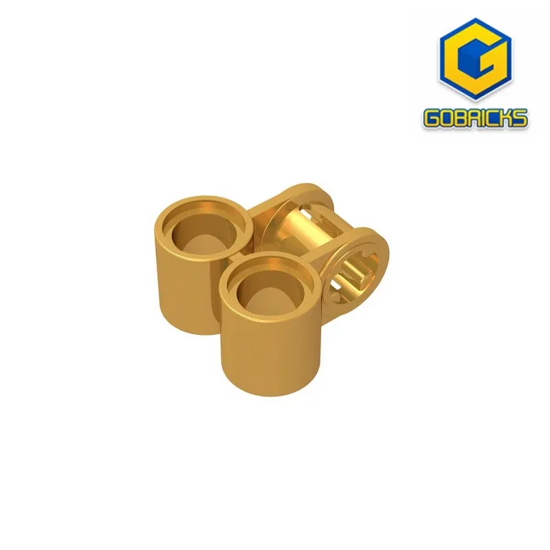 Color: GRAY - Gobricks GDS-927 Technical, Axle and Pin Connector Perpendicular Double compatible with lego 32291 pieces of children's DIY