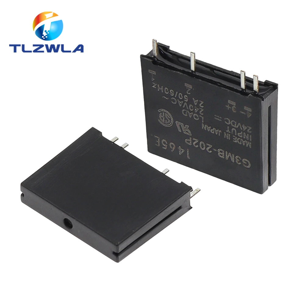 Size: Largest - 1Pcs 5V 12V 24V DC-AC Solid State Relay Module G3MB-202P G3MB 202P PCB SIP SSR AC 240V 2A Snubber Circuit Resistor Relay Switch