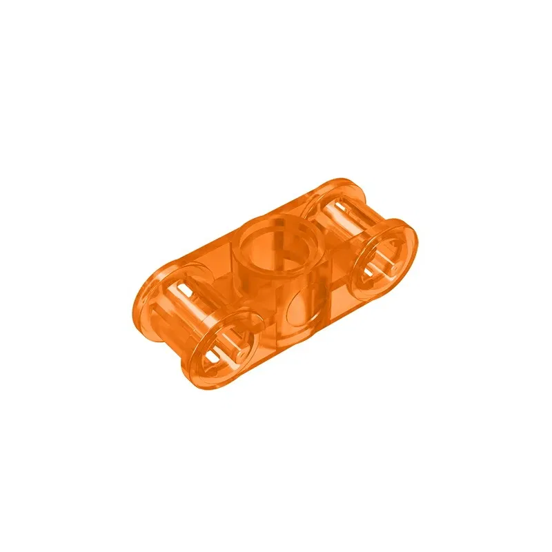 Color: Burgundy - MOC PARTS GDS-935 Technical, Axle and Pin Connector Perpendicular 3L with Center Pin Hole compatible with lego 32184