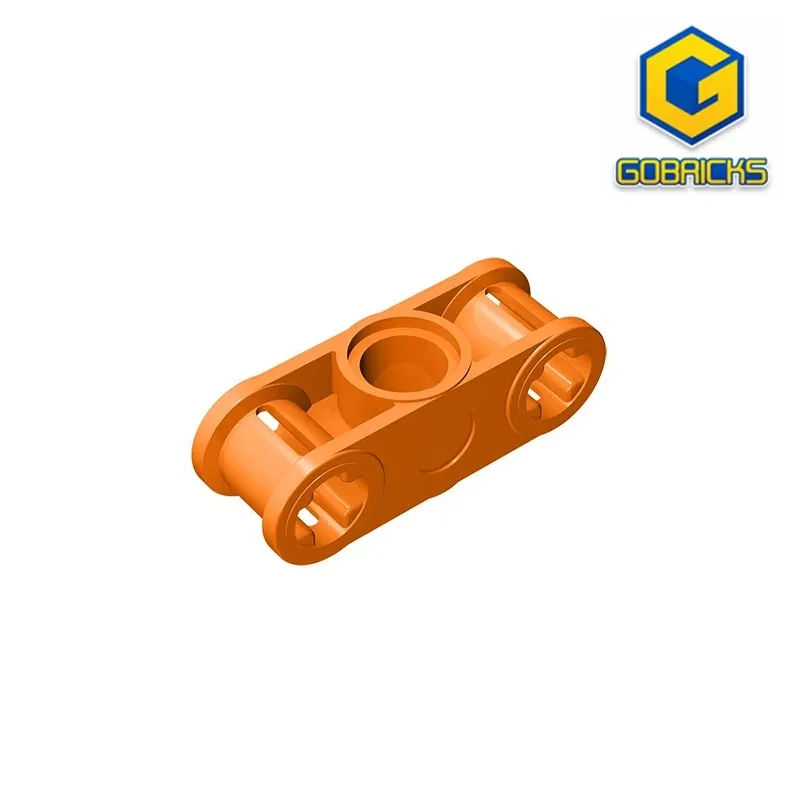 Color: Burgundy - MOC PARTS GDS-935 Technical, Axle and Pin Connector Perpendicular 3L with Center Pin Hole compatible with lego 32184