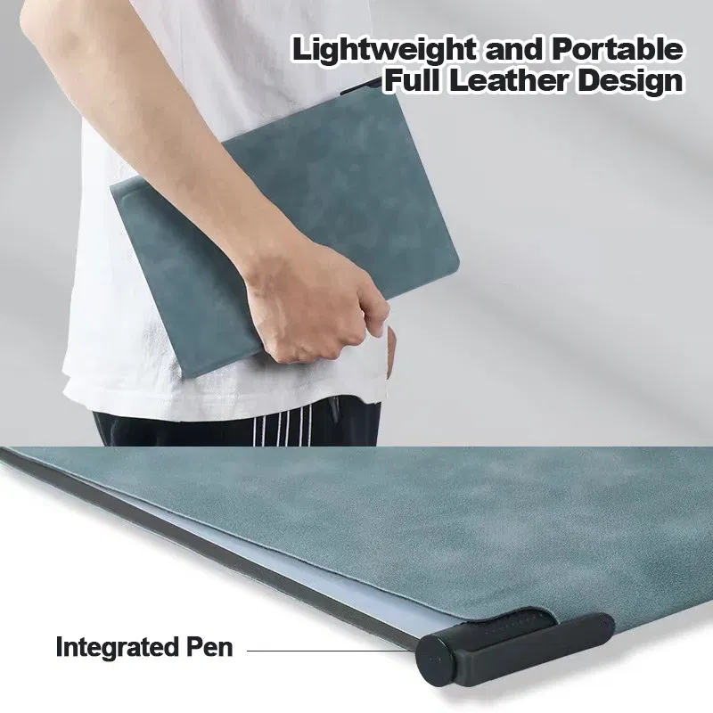 Color: Option 4 - Erasable Whiteboard Notebook A5 Leather Portable Drafting Notebook Writing Board Desktop Memo Pad