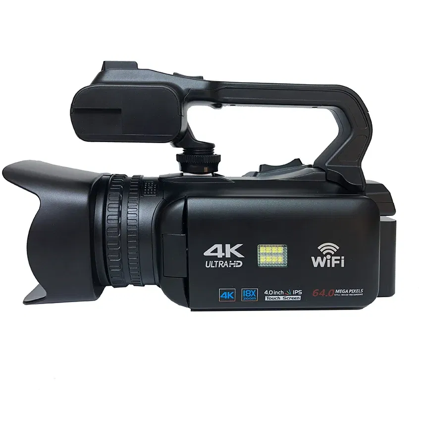 Bundle: Bundle1, Color: Red, Ships From: CHINA - New 4.0"Touch Screen Digital Video Camera YouTube Camcorder 4K Ultra HD camera 64MP Streaming Camera