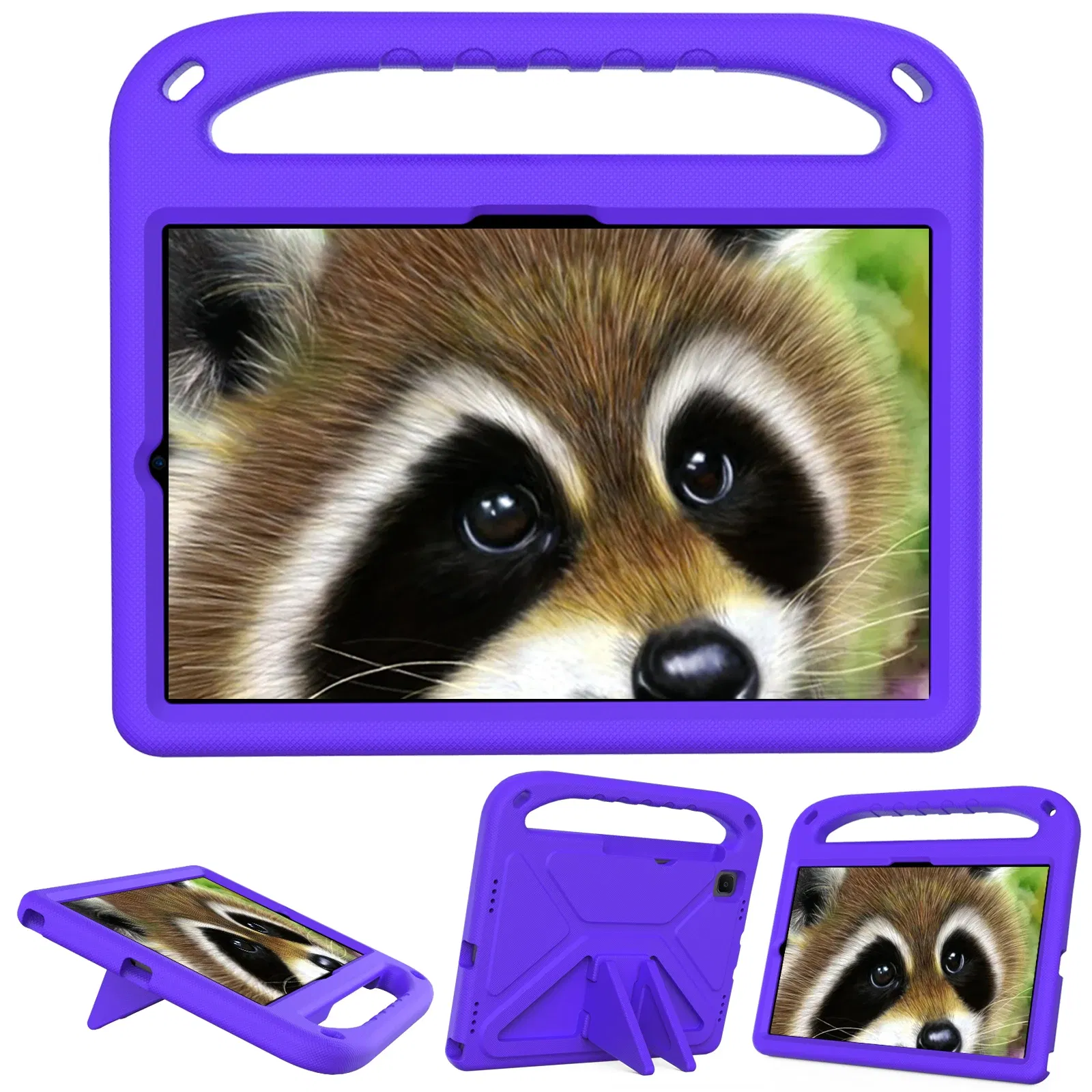 Color: PURPLE, Size: EIGHTEEN - Kids tablet case for Samsung Galaxy Tab S9FE+ S9+ S9 S8 S8+ S7FE S7+ A7Lite S5e S6 Lite A9+ A9 A8 A7 T510 T307U Child shel