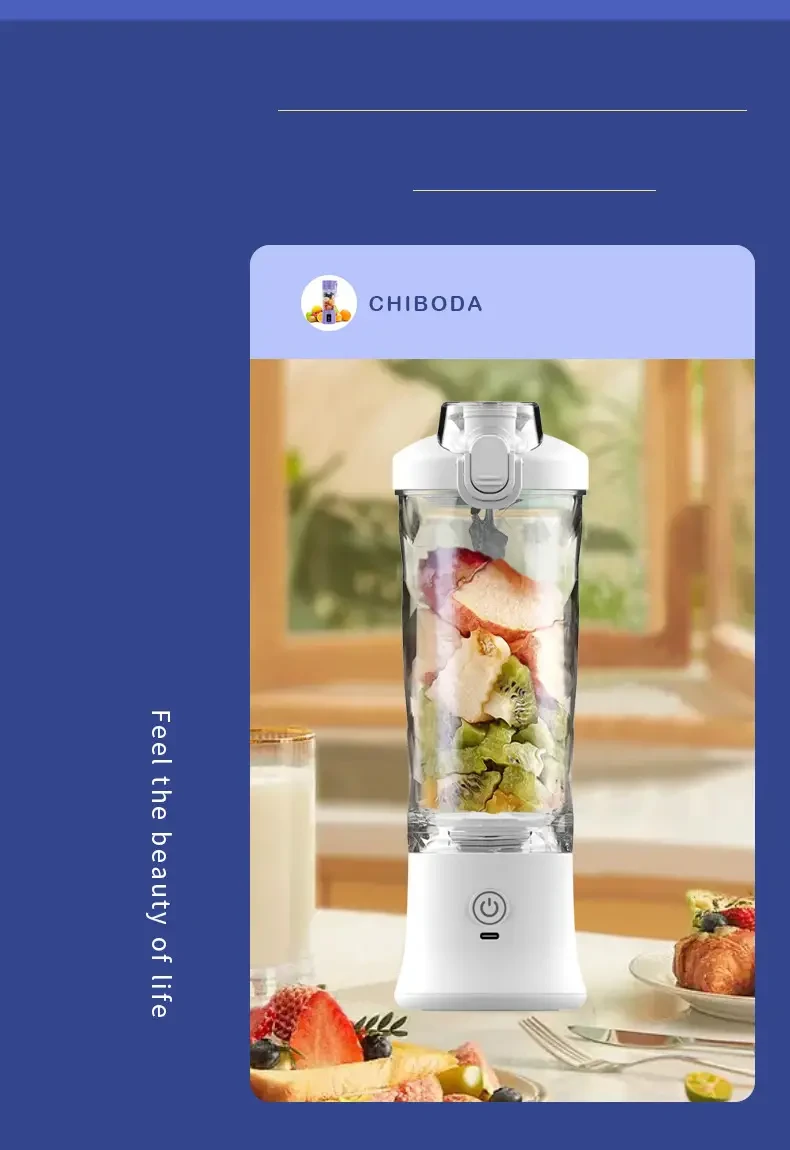 Portable USB Rechargeable Blender - 20.29oz Personal Blender for Shakes and Smoothies