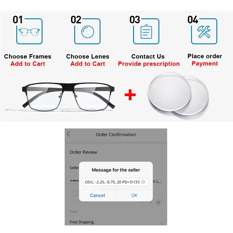 Lenses Color: green, Lens Index: 1.74 - Anti Blue Light Rays Photochromic 1.56 1.61 1.67 Prescription CR-39 Resin Aspheric Glasses Lenses Myopia Hyperopia Reading Lens