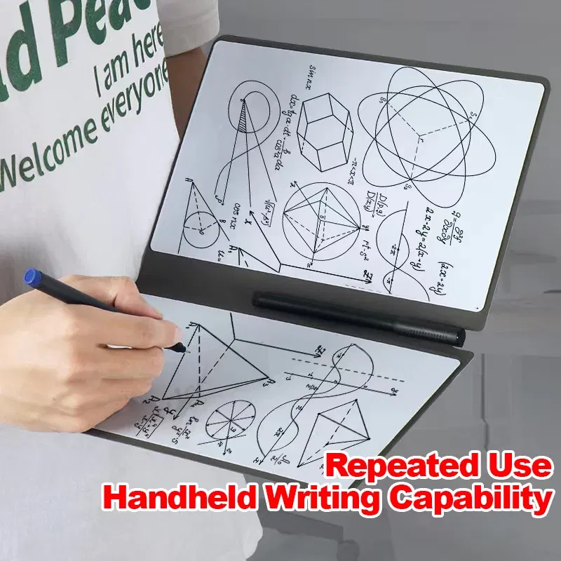 Color: Option 5 - Erasable Whiteboard Notebook A5 Leather Portable Drafting Notebook Writing Board Desktop Memo Pad