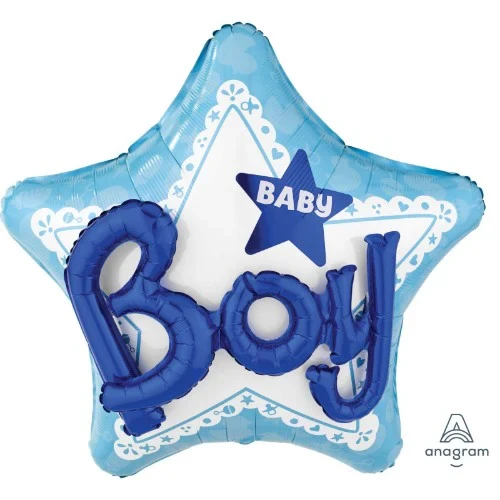 Balloon - Multi - Balloon Celebrate Baby Boy