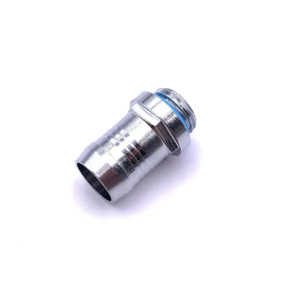 Color: WHITE - 6pcs PC Water Cooling Barb Fitting Two-Touch Fitting G1/4 Thread Barb Connector for Computer Cooling System 4/6/7.2/9/11/14mm