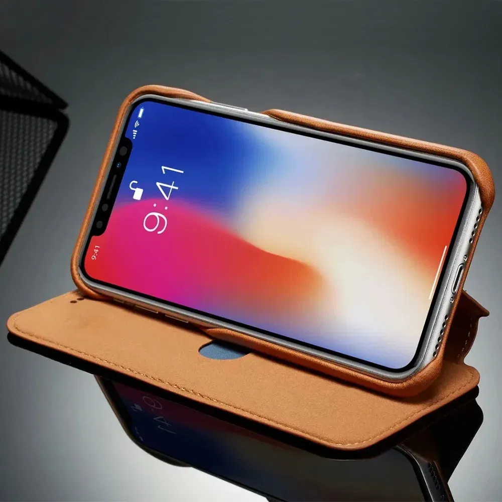 Color: Red, Material: Other - Luxury Ultra Thin Leather Case Flip Cover for Samsung S24 S23 S22 S21 S20 FE Ultra Plus A53 A52s S10 A50 S9 Note 20 10