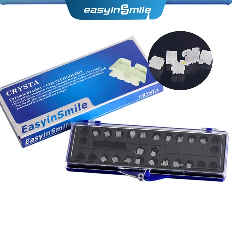 Color: Green, Ships From: United States - EASYINSMILE Dental Orhto Ceramic Bracket MINI Roth 022/018 3/345 W Hooks Brace 5-5 Dentist Tool