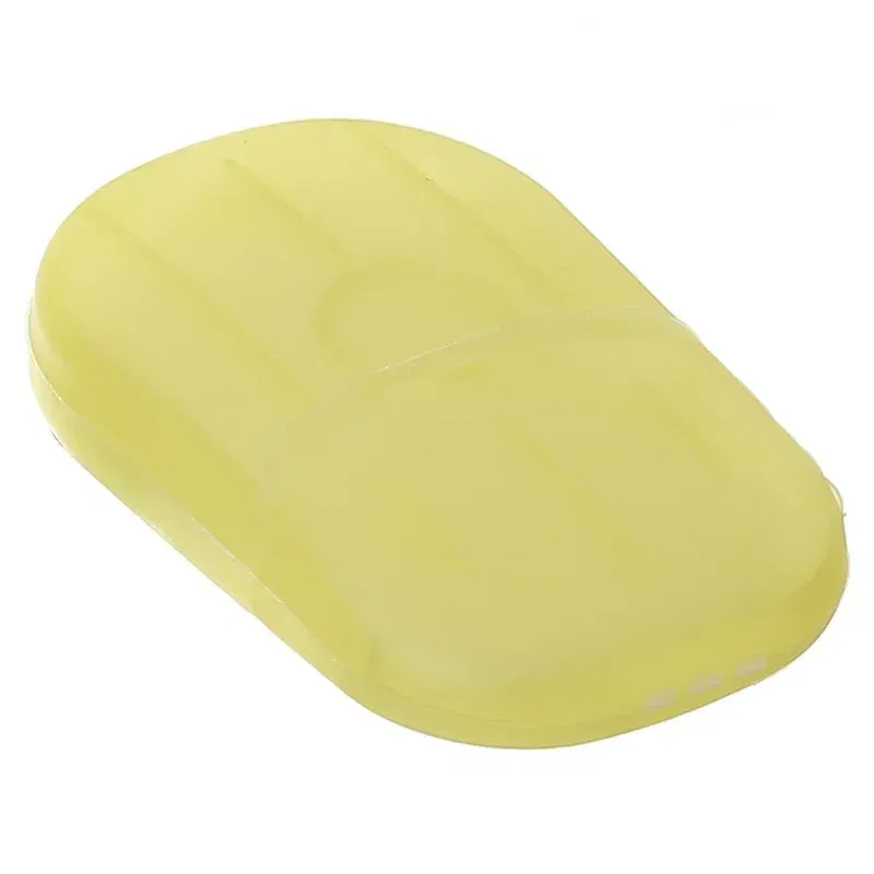 Color: Blue - New Portable Mini Disposable Soap Paper Travel Soap Paper Washing Hand Bath Clean Scented Slice Sheets Mini Clean Soap Tablets