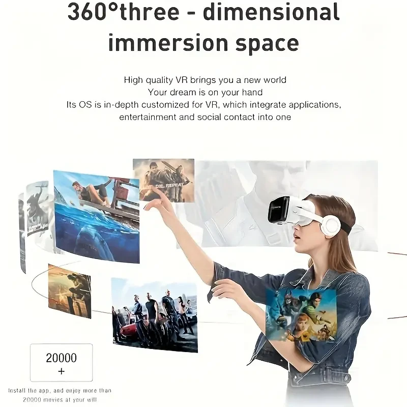 New Virtual Reality 3D Glasses Device