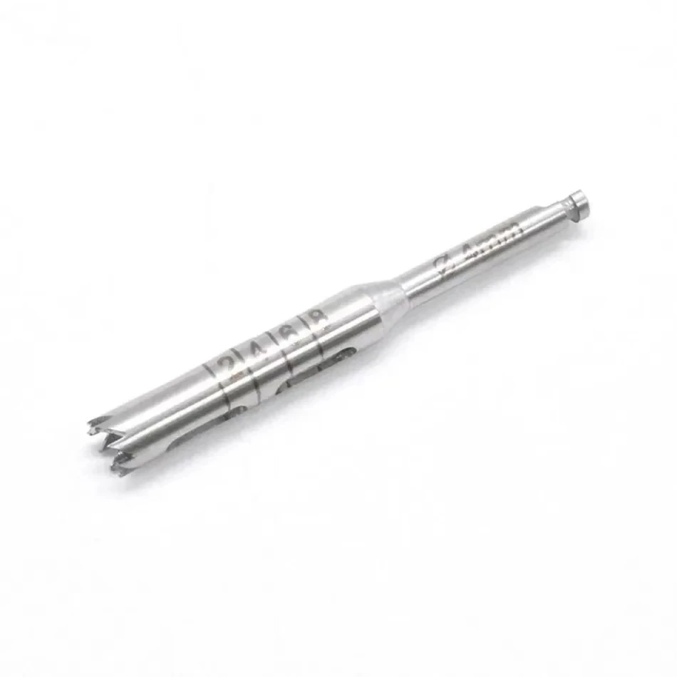 Color: black - 1pcs Dental Implant Drills Kit Implant Long Trephine Bur Drills Surgical Instruments Dental Tools