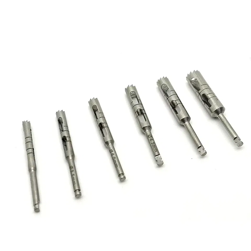 Color: black - 1pcs Dental Implant Drills Kit Implant Long Trephine Bur Drills Surgical Instruments Dental Tools
