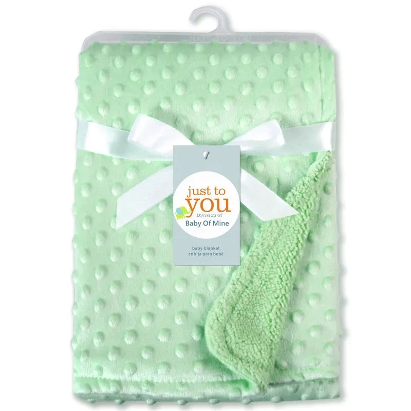 Polar Dot Cozy Swaddle Baby Blanket