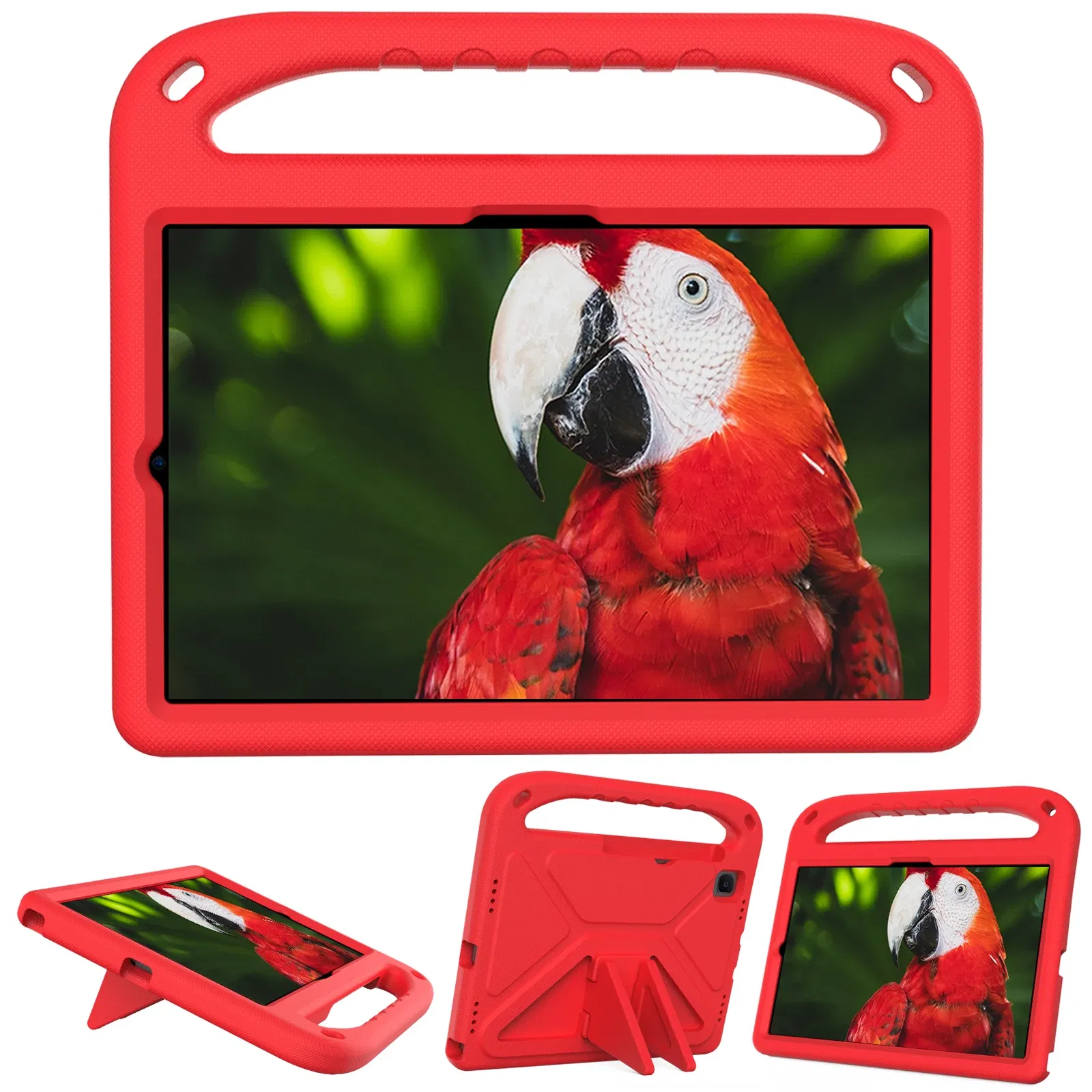 Color: Red, Size: iPad Pro12.9 - Kids tablet case for Samsung Galaxy Tab S9FE+ S9+ S9 S8 S8+ S7FE S7+ A7Lite S5e S6 Lite A9+ A9 A8 A7 T510 T307U Child shel