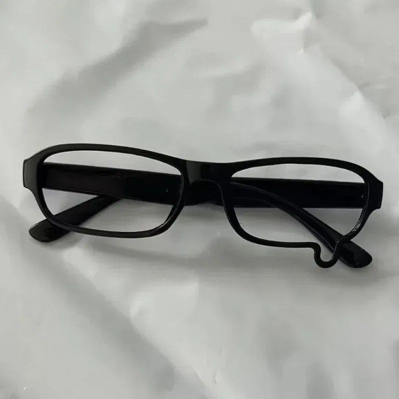 Frame Color: Khaki - Japanese Anime Y2K Teardrop Cosplay Small Square Glasses Women's Retro Harajuku Glasses Clear Blue Light Blocking Eyewears