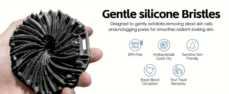 Silicone Body Scrubber for Exfoliation and Massage