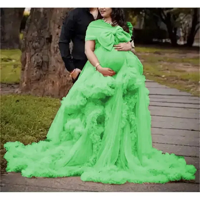 Color: black, Maternity Size: 8, Ships From: CHINA - BIG BOW Tulle Ruffle maternity dresses photoshoot baby shower п?»?°?‚ь?µ д?»я ?±?µр?µм?µнн?‹?… فس?§تي?† ?­?