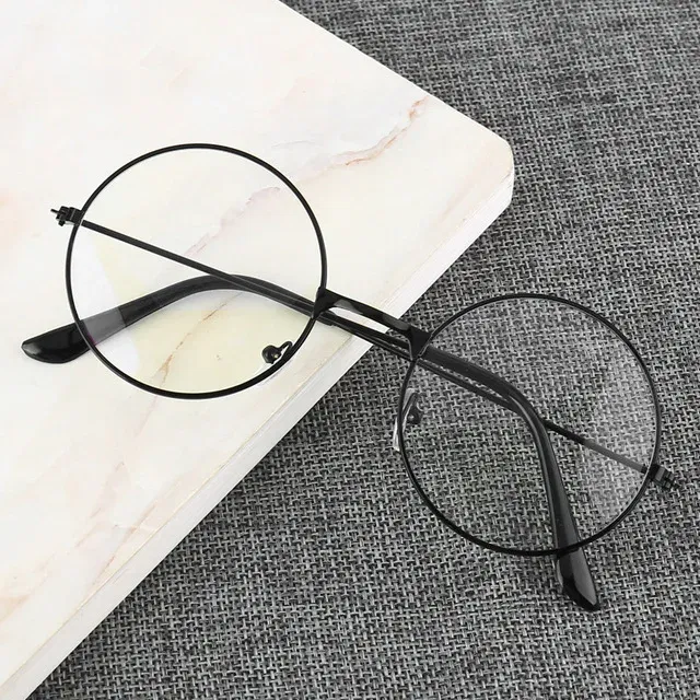 Frame Color: MULTI - Retro Round Frame Anti-blue Radiation Glasses Ultralight Men Women Blue Light Blocking Glasses Eyewear Computer Goggles