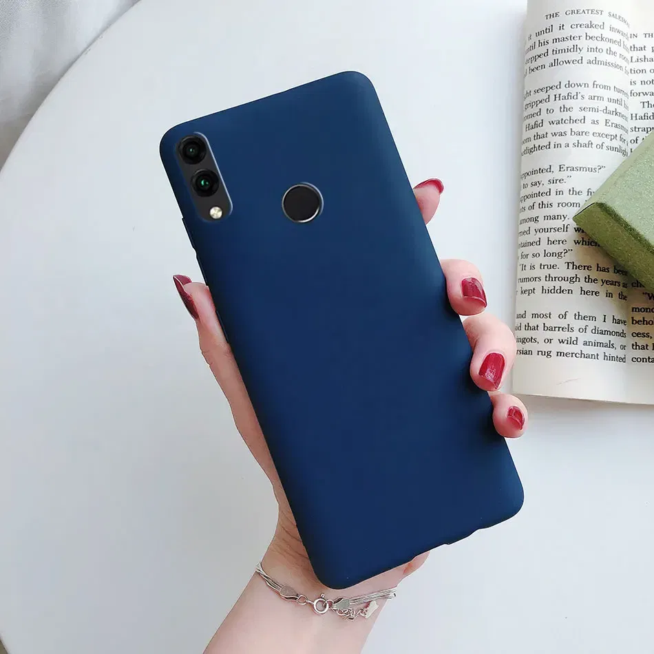 Color: Red, Material: ABS - Matte Soft Fundas for Huawei Honor 8X 8A 8C 8S 9 9A 9X 9C 9S 10 10X 20 lite 20S Mate 10 20 lite Mate 20 Pro Silicone Phone Cases