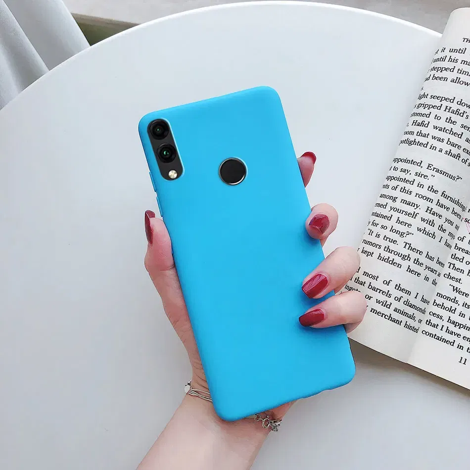 Color: Red, Material: ABS - Matte Soft Fundas for Huawei Honor 8X 8A 8C 8S 9 9A 9X 9C 9S 10 10X 20 lite 20S Mate 10 20 lite Mate 20 Pro Silicone Phone Cases