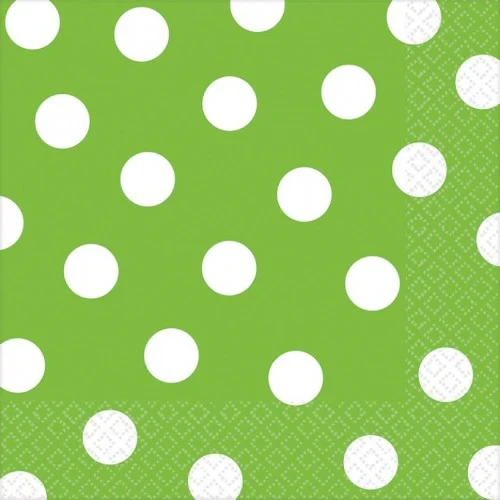 Dots Lunch Napkins - Kiwi (16 units) - Pack of 16