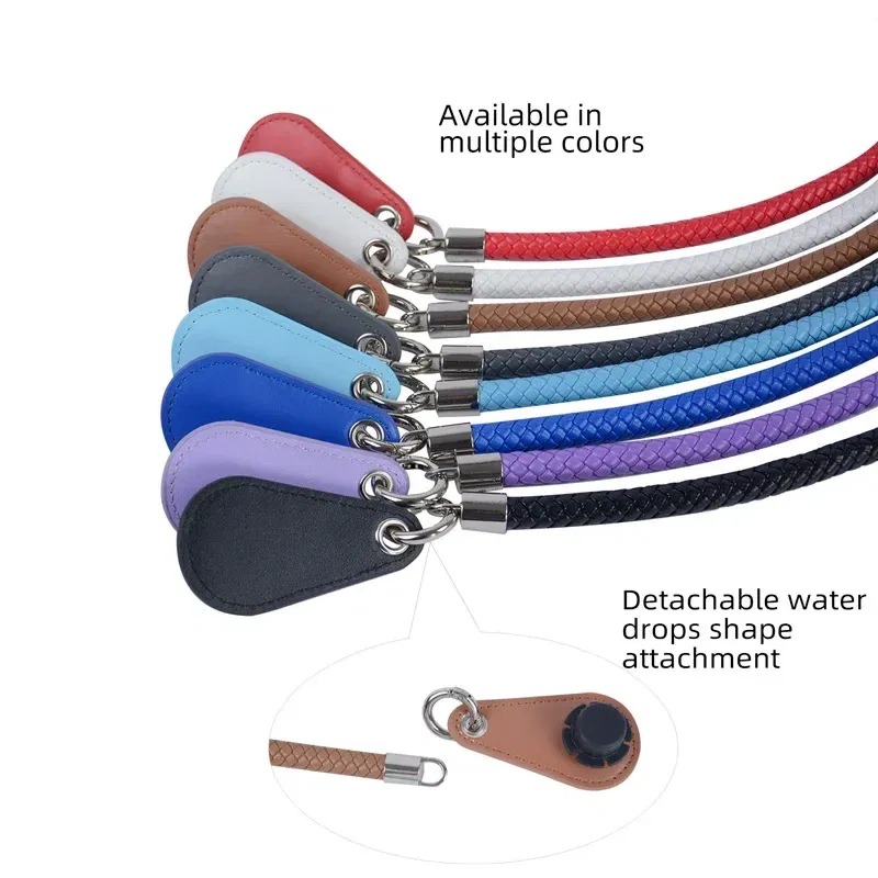 Color: Hot Pink, Ships From: CHINA - New 1 pair Obag PU Woven braided leather Rope Handles straps round handlefor O Bag accessoires