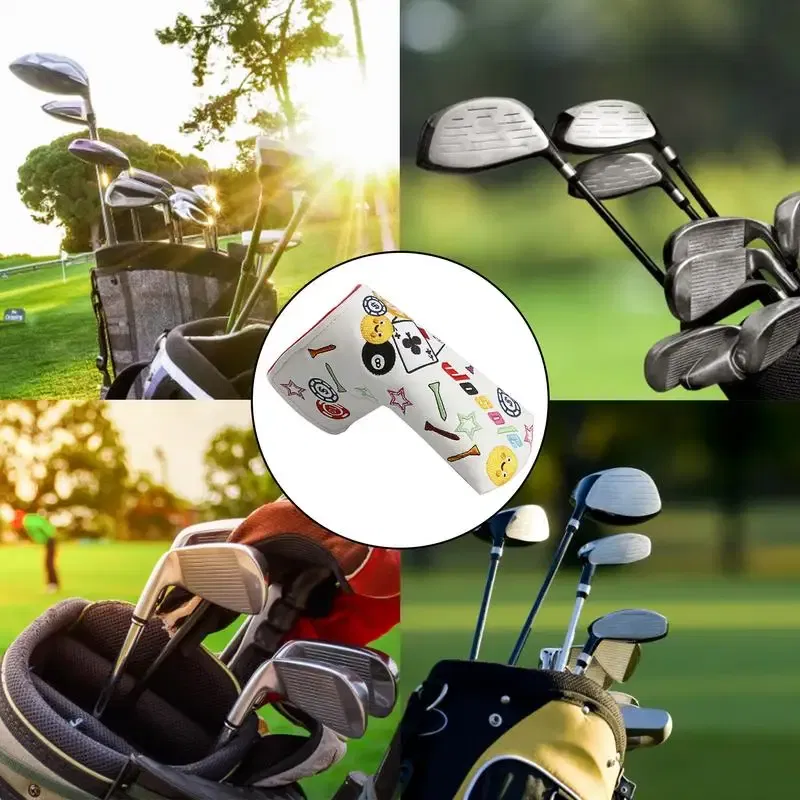 Ships From: CN, Color: Blue - Golf Iron Covers Golfs Rod Covers Golfing Golf Iron Head Covers PU Leather Waterproof Golf Club Headcover Iron Putter Head Cover