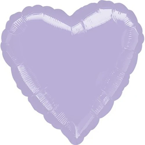 45cm Heart Pastel Lilac Foil Balloon
