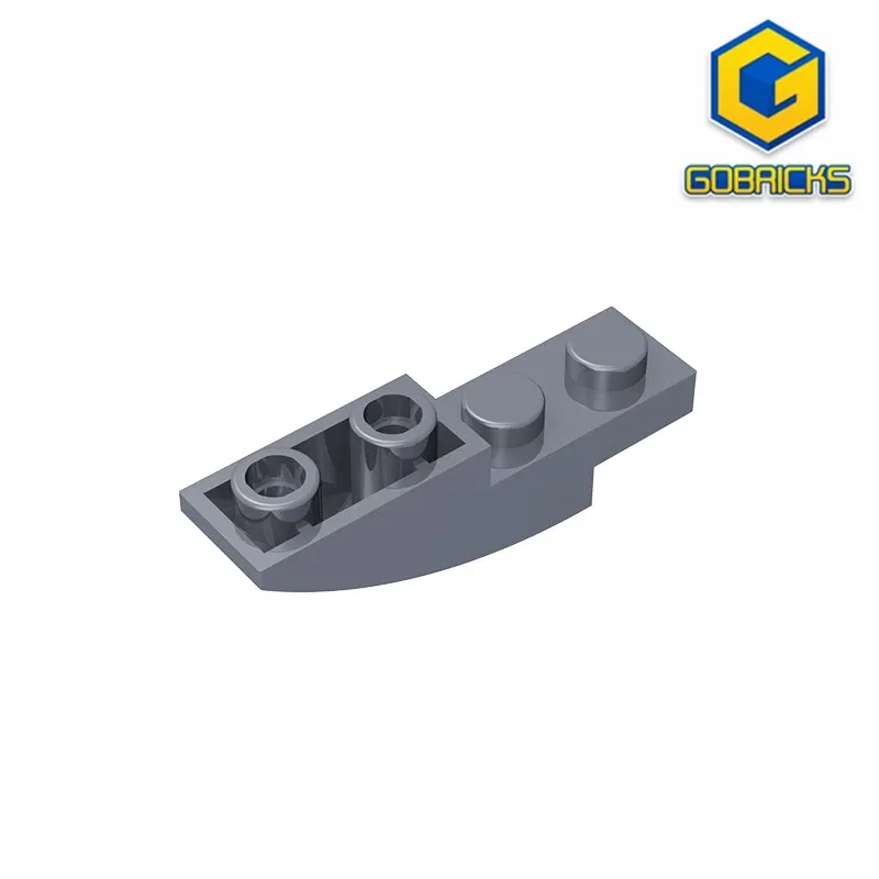 Color: WHITE - Gobricks GDS-731 BRICK 1X4X1 INV. BOW compatible with lego 13547 children's DIY Educational Building Blocks Technical