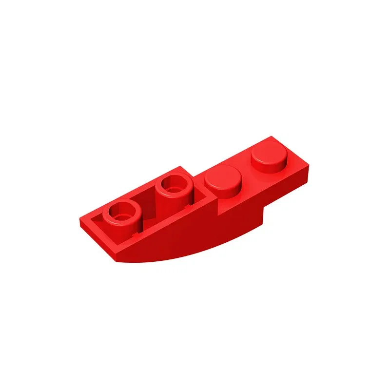 Color: WHITE - Gobricks GDS-731 BRICK 1X4X1 INV. BOW compatible with lego 13547 children's DIY Educational Building Blocks Technical