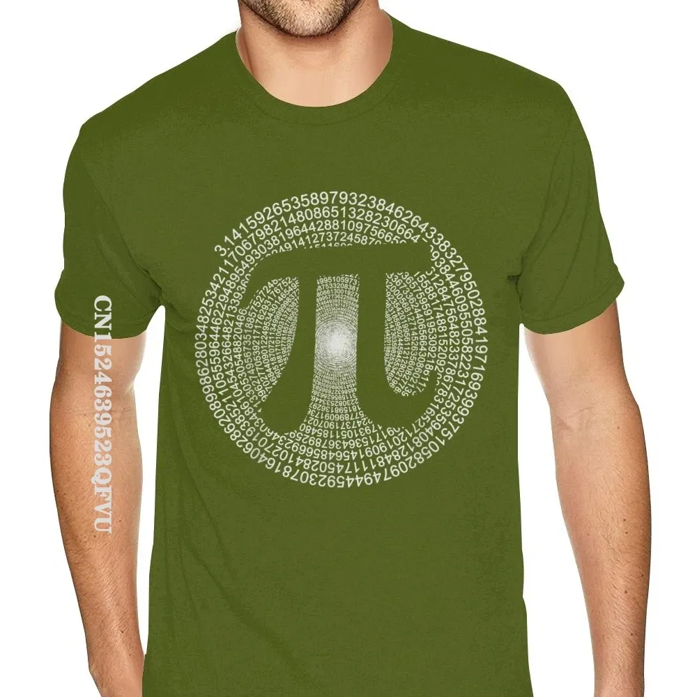 Color: army green, Size: XS?€old?‰ - Classic Pi T Shirt 3,14 Pi Number Symbol Math Science Gift Tee Shirts For Men Make Your Own Soft Cotton HipHop Print Tee