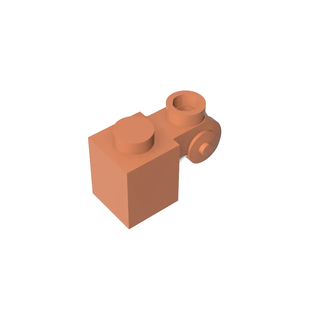 Color: Clear - Gobricks GDS-M150 Brick Special 1 x 1 with Scroll with Open Stud compatible with lego 20310 Assembles Building Blocks