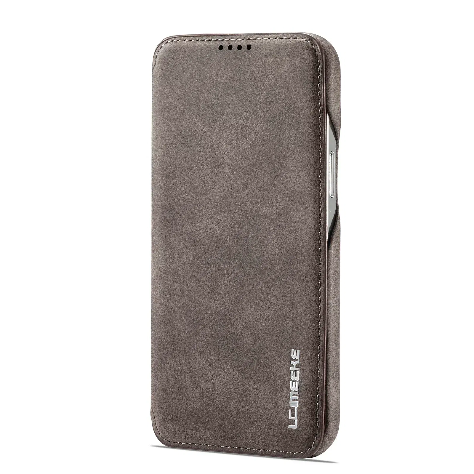 Color: Coffee, Compatibility by Model: iPhone 15 Pro - Leather Flip Wallet Phone Cover for IPhone 17E 14 15 16 Pro Max 13 12 Mini 11 XS X XR 8 7 Plus SE 2022 Slim Card Slots Book Bag