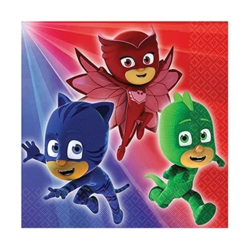 PJ Masks Beverage Napkins - Pack of 16