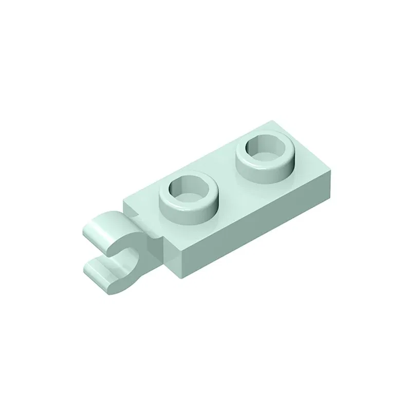Color: DEEP BLUE - Gobricks 10PCS Bricks PLATE 2X1 W/HOLDER VERTICAL Compatible with 63868 children's toys Assembles Building Blocks Technical 2022