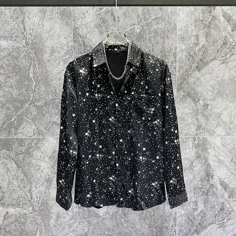 Personality Starry Bronzing Shirt Trendy Boys