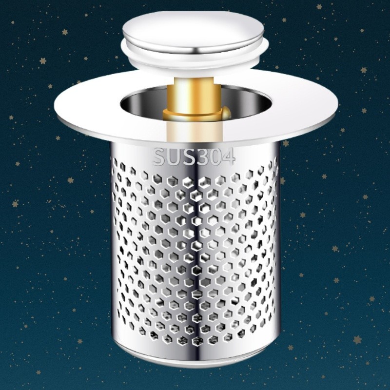 Wash Basin Leaking Plug Bounce Core Drainer Accessories With Strainer