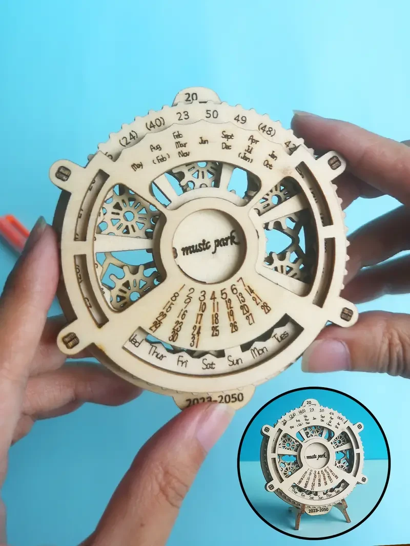 3D Wooden Puzzle Perpetual Calendar