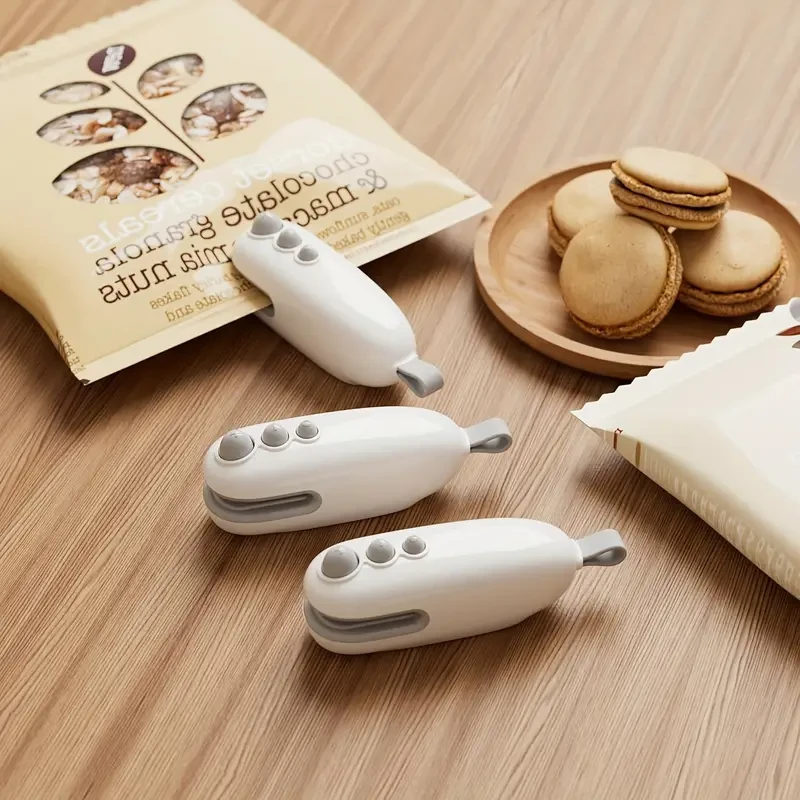 Mini Bag Sealer with Cutter - Rechargeable Handheld Heat Sealer