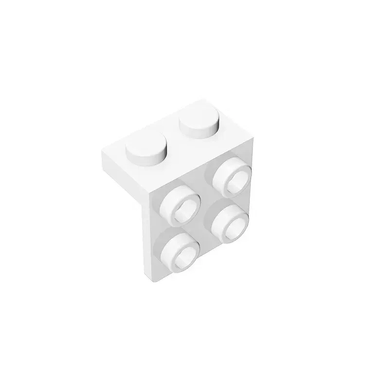 Color: light yellow - Gobricks GDS-641 ANGLE PLATE 1X2 / 2X2 compatible with lego 44728 21712 92411 children's DIY Educational Building Blocks