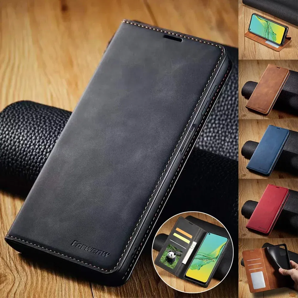 Color: Blue, Material: Silicon - Leather Case for Samsung Galaxy A54 A53 A34 A33 A14 A13 A15 A25 A12 A22 A32 A52s A6 A7 A10 A20e A40 A50 A70 A21s A31 A41 A51 A71