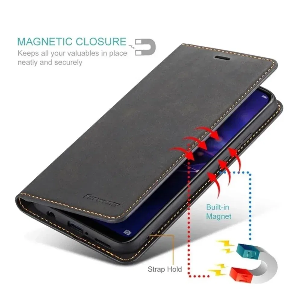Color: Blue, Material: Silicon - Leather Case for Samsung Galaxy A54 A53 A34 A33 A14 A13 A15 A25 A12 A22 A32 A52s A6 A7 A10 A20e A40 A50 A70 A21s A31 A41 A51 A71