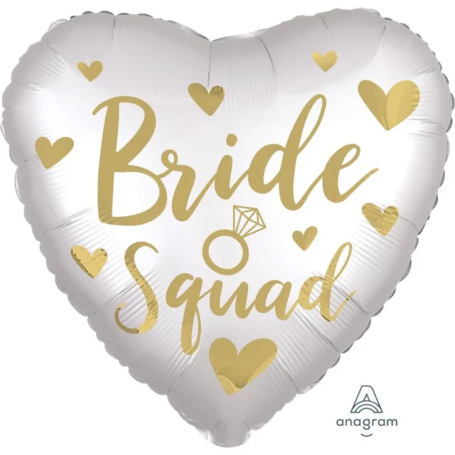 Foil Balloon - Std Xl Satin Bride Squad (45cm)