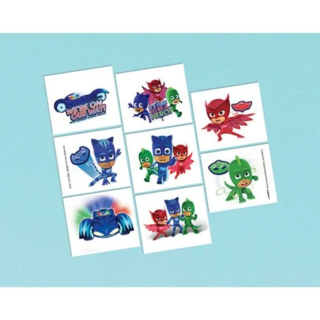 PJ Masks Tattoos - Pack of 8