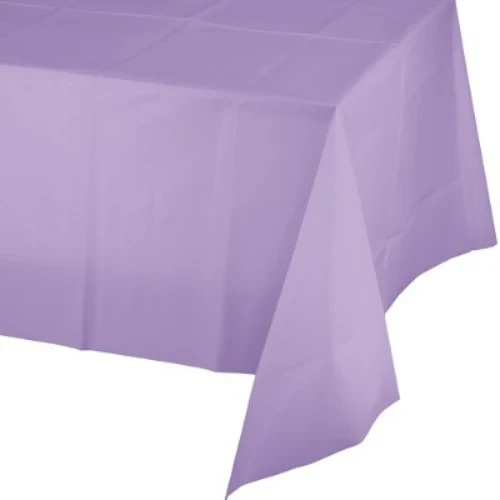 Luscious Lavender Tablecover Plastic