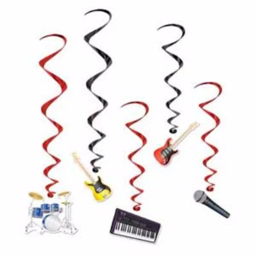 Hanging Decoration Swirls Band - Pack of 5